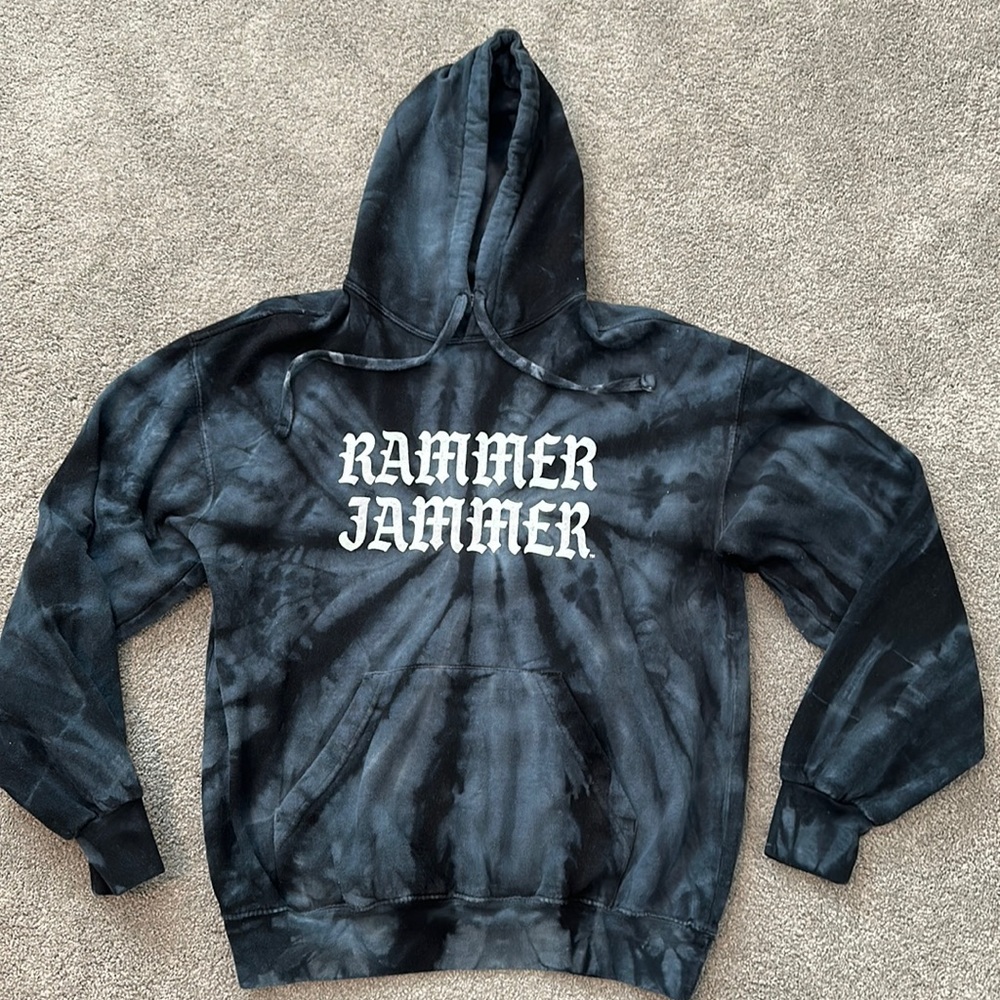 Alabama Rammer Jammer black tie die hoodie